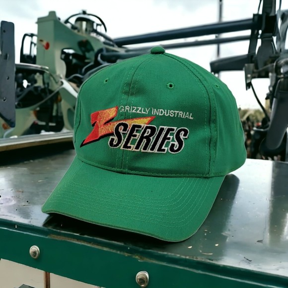 Vintage Grizzly Industrial Z Series Embroidered Green Snapback Hat Cap (Read) - Picture 1 of 9